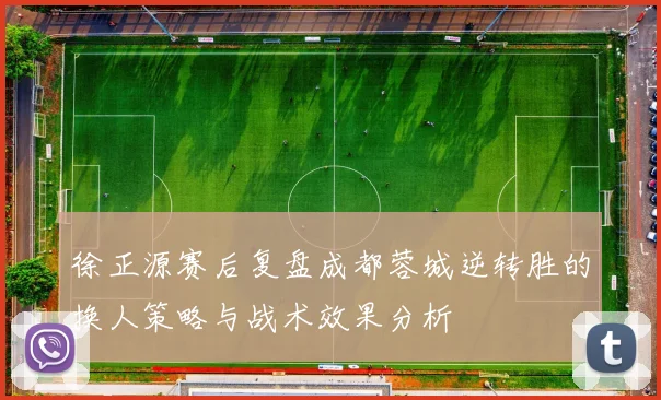 徐正源赛后复盘成都蓉城逆转胜的换人策略与战术效果分析